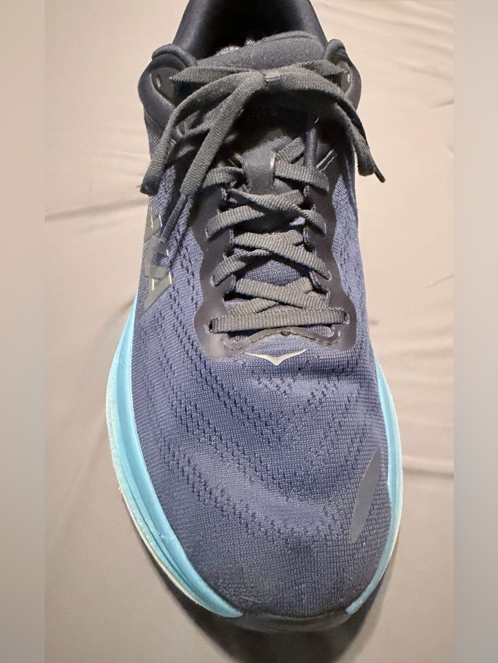 Hoka Navy and Teal Lace-Up Running Shoe - Picture 2 of 16